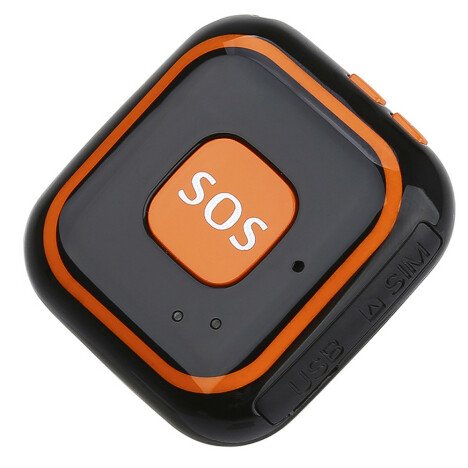 Mini GPS Tracker iUni V29, SOS, GPS+LBS+WIFI, copii si varstnici, Negru